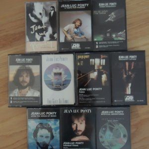 Jean Luc Ponty Lot 10 Cassette Tapes Atlantic + Columbia Label - Never Used
